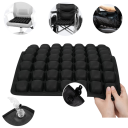 Ergonomický nafukovací sedací polštár 40 × 40 × 3 cm 3D vzduchový podsedák TPU Lycra pre dlhé sedenie 7