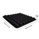 Ergonomický nafukovací sedací polštář 40 × 40 × 3 cm 3D vzduchový podsedák TPU Lycra pro dlouhé sezení 4