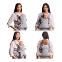 Ergonomico portabebés 3 en 1 para recién nacidos y bebés de 3–18 kg Malla transpirable Correas acolchadas 6