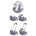 Ergonominen lasten kantoreppu lantiotuella 21 x 13,5 cm 118 cm pitkällä vyöllä kaksisuuntaisella vetoketjulla puhelintaskulla 4