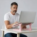 Ergonomische laptop- en toetsenbordstandaard 23,8 x 23 x 11,7 cm draagbaar met universele compatibiliteit en robuuste constructie voor op tafel 5