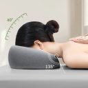 Ergonomisches Memory Foam-Kissen, 26 x 13 x 6 cm, Schreibtisch-Schlafkissen, Kosmetik-Massagekissen, Polyester-Kopfstütze 2
