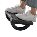 Ergonomisk gyngefodstøtte med massageruller Plastikfodskammel under bordet Gyngefodskammel med skridsikker konstruktion og massageelementer Stabil fodstøtte til langvarigt arbejde ved bordet 34 x 25 x 13 cm 3