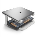 Ergonomisk laptopstand 23 x 23,8 x 11,7 cm hvid let og bærbar til at løfte skærmen til en mere naturlig højde og aflaste nakke og ryg 2