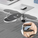 Ergonomiskt armstöd för bordet 31 x 14,5 cm 180° roterbart Skummaterial Handavlastning Installation utan borrning 2