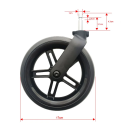 Erstatningsforhjul til barnevogn Cybex Melio 2/3/Carbon/Pro 17 cm Erstatningsdel til barnevogne Nem montering Holdbart materiale Glat kørsel 2