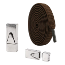 Erweiterte flache Schnürsenkel ohne Binden 100 cm Breite 0,8 cm Dicke 0,2 cm Elastische Schnürsenkel mit Druckverschluss Für Kinder und Erwachsene 9