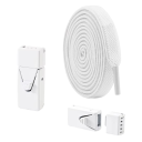 Erweiterte flache Schnürsenkel ohne Binden 100 cm Breite 0,8 cm Dicke 0,2 cm Elastische Schnürsenkel mit Druckverschluss Für Kinder und Erwachsene 5