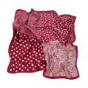 Eșarfă de mătase luxoasă 70 x 70 cm Eșarfă pătrată de design pentru gât și cap Model paisley din cașmir Model oriental Accesoriu elegant Primăvară vară 2