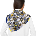 Eșarfă pătrată sofisticată pentru femei, inspirată din eleganța franceză, multifuncțională pentru cap, gât, păr și corp, potrivită 3