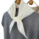 Eșarfă pentru femei în formă de triunghi Eșarfă călduroasă din poliester, lână, acril, viscoză și nailon Accesoriu elegant de toamnă 2
