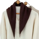 Eșarfă pentru femei în formă de triunghi Eșarfă călduroasă din poliester, lână, acril, viscoză și nailon Accesoriu elegant de toamnă și iarnă 8