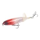 Esca da superficie popper 10 cm 13 g con coda rotante e occhi 3D Due ami tripli Per la pesca a spinning di pesci predatori 12