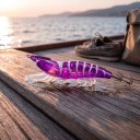 Esca gambero 10,5 cm Gambero artificiale luminoso con corona di ami e zampette Per la pesca di calamari, seppie e pesci predatori 5