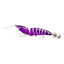 Esca gambero 10,5 cm Gambero artificiale luminoso con corona di ami e zampette Per la pesca di calamari, seppie e pesci predatori 11