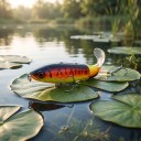 Esca popper da superficie 11 cm 15 g con coda rotante e occhi 3D Due ami tripli Per la pesca a spinning di pesci predatori 2