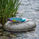 Esca popper da superficie 11 cm 15 g con coda rotante e occhi 3D Due ami tripli Per la pesca a spinning di pesci predatori 7