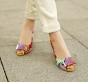 Escarpins en cuir pour femmes avec imprimé 3