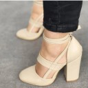 Escarpins en simili cuir pour femmes 5