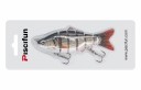 Esche da pesca articolate a 6 segmenti Per lucci e trote Occhi 3D realistici Due tripli ganci Lunghezza 10 cm Peso 16,5 g Acqua dolce e salata 11