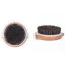 Escova de bambu para massagem da pele de todo o corpo Cerdas naturais grossas Alça de mão Corpo leve de bambu Dimensões 11 x 3,5 cm 2