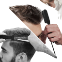 Escova de cabelo e barba reversível 17 x 2,5 cm Pente de plástico com cerdas Ferramenta de styling de barbeiro para arranjo 2