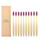Escova de dentes de bambu 10 pcs 12
