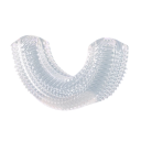 Escova de dentes eléctrica infantil em forma de U 360° escova sónica de silicone IPX7 recarregável 5W para crianças dos 2 aos 6 anos silicone 5