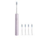 Escova de dentes elétrica sónica 4 cabeçotes 4 modos de limpeza 360° à prova de água Carregamento sem fios Cabeçotes antibacterianos duração da bateria 150 dias 4