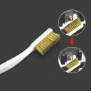 Escova de limpeza 176 × 8 × 20 mm com cerdas de cobre para bicos de impressoras 3D Remoção de resíduos de filamento desengorduramento e manutenção 2
