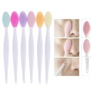 Escova de limpeza facial e nasal Cabeça de silicone dupla face com pontas arredondadas finas e grossas Dimensões 14,5 x 1,7 cm 1