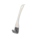 Escova de limpeza para grelhador BBQ com raspador 16,5 x 3,5 cm Escova em forma de V com gancho para forno, tabuleiro, grelha, rede Ferramenta 1