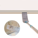 Escova de pó retrátil com cabo telescópico de 91–137 cm Cabeça flexível Limpeza sob eletrodomésticos e móveis Limpeza doméstica 4