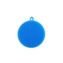 Escova de silicone para louça Esponja de limpeza redonda com alça para pendurar Silicone flexível com cerdas Para pratos e panelas 2