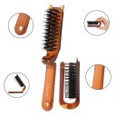 Escova de viagem mini dobrável para cabelo e barba 18 x 7,5 x 2,3 cm / 9,4 x 3,8 cm Escova compacta alisadora para todos os tipos de cabelo 3