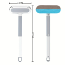 Escova multifuncional para limpeza de janelas 45 x 18 cm Raspador com removedor de pelos Animais de estimação Limpeza de janelas Superfícies de vidro 2