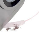 Escova plana para pó 7,6x7,3 cm com cabo prolongado e 10 pcs de panos não tecidos Limpeza doméstica Escova de fendas para locais de difícil acesso 6