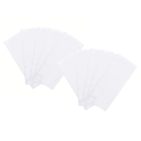 Escova plana para pó 7,6x7,3 cm com cabo prolongado e 10 pcs de panos não tecidos Limpeza doméstica Escova de fendas para locais de difícil 5