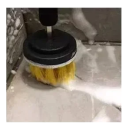 Escova redonda plana para berbequim 5 cm com cerdas de nylon 2,5 cm Acessório de limpeza 1/4" para ferramenta de perfuração Limpeza de cozinha e casa de banho 2