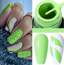 Esmalte de gel para decoración de uñas Esmalte de gel delineador de larga duración Esmalte de uñas para crear líneas finas Esmalte de gel con pincel fino y afilado para decoración 17