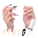 Esmalte em gel 10 ml Manicure Francesa UV LED Pincel chanfrado para decoração Cobertura total das pontas Arte das unhas 2