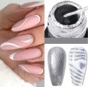 Esmalte gel de decoração de unhas Liner gel de longa duração Esmalte para criar linhas finas Esmalte gel com pincel fino e afiado para decoração 3
