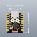 ESP32-C3 SuperMini Udviklingskort WiFi Bluetooth 4MB Flash 400KB SRAM kompatibel med Arduino IoT mikrokontrollere 18 x 22,5 mm 2