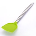 Espátula de silicona con mango de acero inoxidable 4