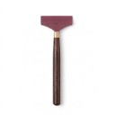 Espátula para pegamento S Ancho 4,4 cm Largo 14 cm Espátula de PP con mango de madera Vino Para aplicar pegamento y recubrimiento de PU en cuero 1
