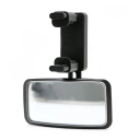 Espejo de coche para bebé 13x15 cm Monitor de bebé con clip para parabrisas giratorio 360° Espejo retrovisor de alta definición 1