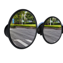 Espejo de coche para niño 14,5 cm giratorio 360° Espejo retrovisor interior con ventosa para parabrisas y salpicadero Espejo auxiliar 4