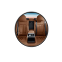 Espejo de coche para niño 14,5 cm giratorio 360° Espejo retrovisor interior con ventosa para parabrisas y salpicadero Espejo auxiliar 5