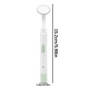 Espejo de control dental LED 15,2 x 1,3 cm Espejo bucal portátil reutilizable con iluminación para higiene dental y cuidado bucal 3