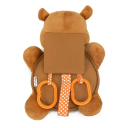 Espejo de seguridad para coche para niños 28x21 cm Forma de oso Irrompible Visión gran angular 2 correas para reposacabezas Asiento de coche Espejo retrovisor 2